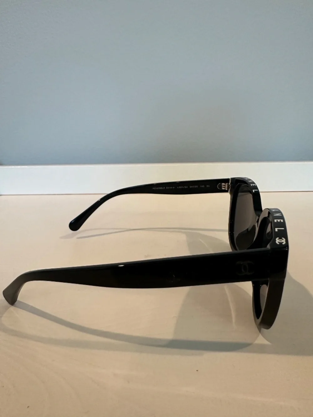 CHANEL Black Butterfly Cat Eye Sunglasses w/ Case